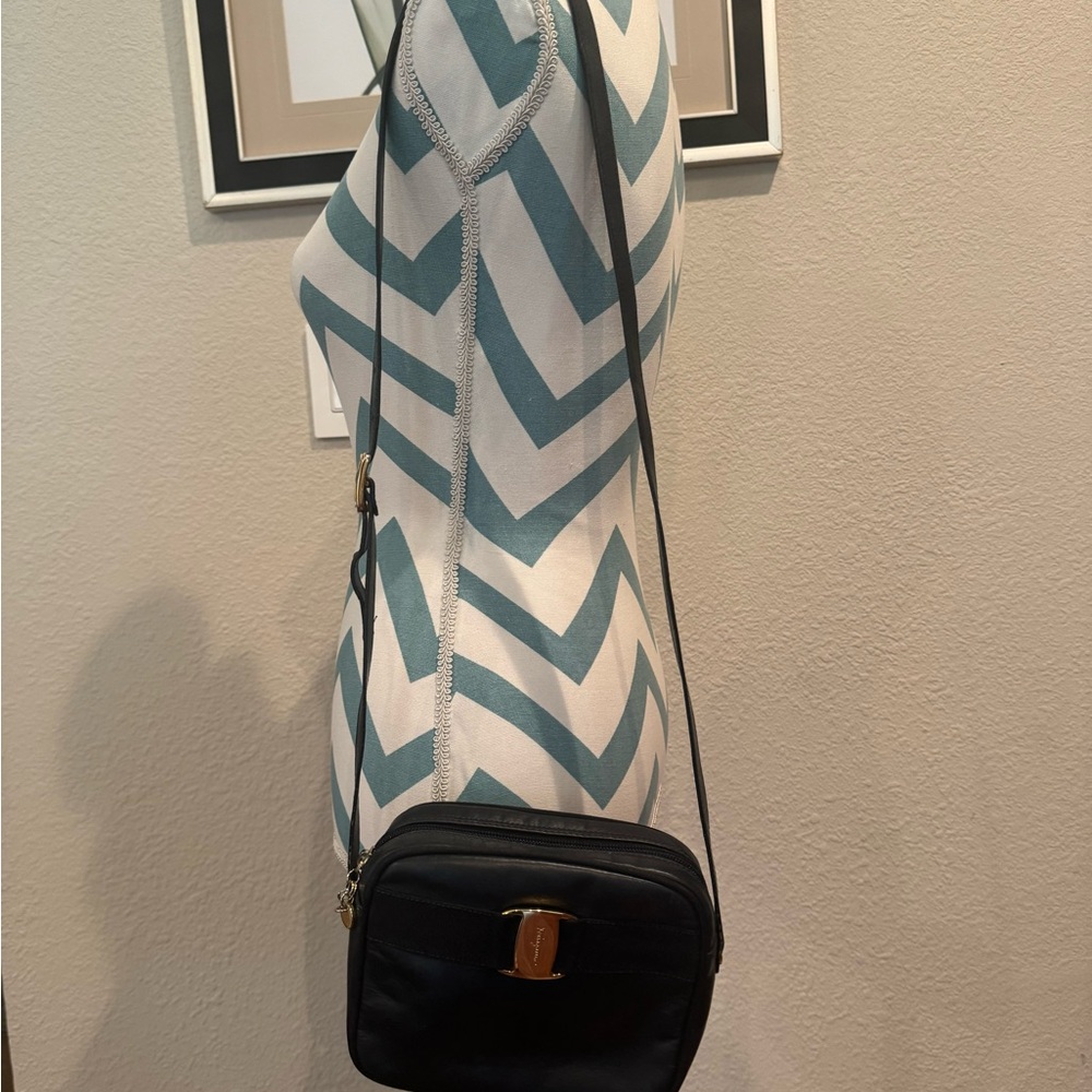Salvatore Ferragamo Navy Crossbody Shoulder Bag